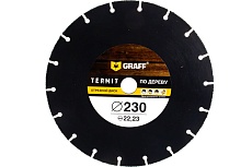 Отрезной диск по дереву GRAFF Termit 230 мм для УШМ болгарки termit230