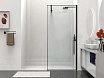 Душевая перегородка Vincea Walk-In VSW-1HS900CLB 90x200 черный матовый, прозрачное