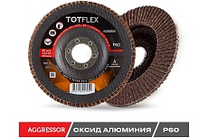 Круг лепестковый торцевой AGGRESSOR 2 (125x22 мм; A; P60) TOTFLEX 4631148127951