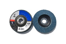 Лепестковый диск 125x22 мм, Р40, цирконий, 10 шт Атлас 78072707161