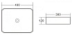 Раковина BelBagno BB1386 49 см