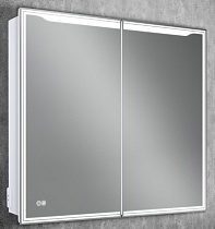 Зеркальный шкаф Art&Max Merano 90x80 см AM-Mer-900-800-1D-L-DS-F с подсветкой, анти-пар