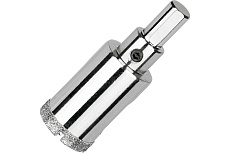 Коронка алмазная по керамограниту и керамике с центрирующим сверлом 25 мм Diamond Industrial DIDCSC025