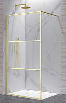 Душевая перегородка RGW Walk In WA-09Gb 90x200 брашированное золото, Ribbed 06100909-226
