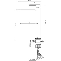 Смеситель для раковины Agger Great A2812144 черный