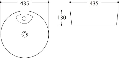 Раковина Art&Max AM-78111 43.5 см белый