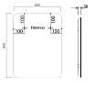 Зеркало Vincea VLM-3MA600-2 60x80 см, сенсорный выключатель и диммер, антипар