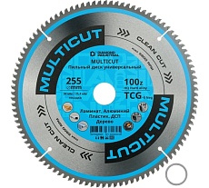 Диск пильный по мультиматериалам Multicut 255x30/25,4 мм, Z=100 TCG Diamond Industrial DIDM255Z100