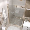 Душевая дверь Grossman Pragma 100x195 прозрачное, золото сатин 100.K33.03.100.32.00