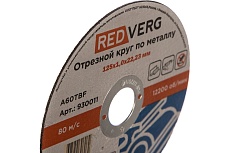 Круг отрезной по металлу (125х22.23х1 мм) Redverg 6624151
