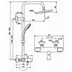 Душевая стойка Ideal Standard Idealrain Eco A6426AA с термостатом