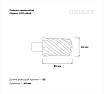 Сверло корончатое HSS, L=50 мм, d=40 мм Gigant GCD-5040