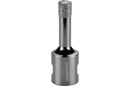 Коронка алмазная вакуумная пайка 12 мм, M14 Graphite 55H303