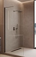 Душевая перегородка Vincea Волк-Ин (Walk-In) VLSW-1H120CLGM 120x200 вороненая сталь, прозрачное