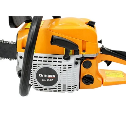 Пила бензиновая цепная Gramex CS-1628 /2,0кВт/2,8л.с. шина 16", 40 см, 64 зв., легкий запуск (1/2) 01131