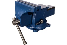 Слесарные тиски Griff 200 мм, поворотные, стальные, с наковальней 17кг g164012