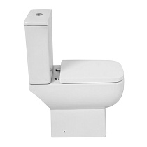 Унитаз-компакт BelBagno Aurora BB8604CPR/SC/BB8604T безободковый с сиденьем