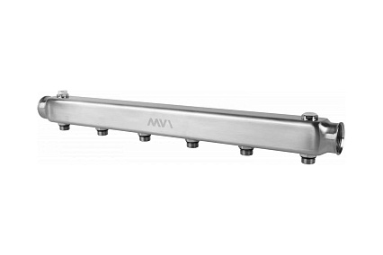 Коллектор MVI из нержавеющей стали, м\ц 100мм, 1 1/4"x1/2", 7 выходов (пара) ML.407.07