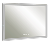 Зеркало Silver Mirrors Гуверт 100x80 см с подсветкой, часами. подогревом