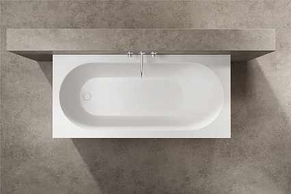 Ванна из искусственного камня Vincea Солид Серфейс (Solid Surface) VBT-8SB1-1500 белая матовая 150х75 см