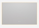 Зеркало Vincea VLM-4F120BG-2 120x65 см, сенсорный выключатель, антипар, диммер, брашированное золото