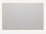 Зеркало Vincea VLM-4F120BG-2 120x65 см, сенсорный выключатель, антипар, диммер, брашированное золото