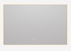 Зеркало Vincea VLM-4F120BG-2 120x65 см, сенсорный выключатель, антипар, диммер, брашированное золото