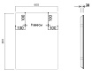 Зеркало Vincea VLM-3VN600B 60x80 см, сенсорный выключатель и диммер, черный