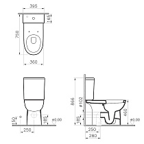 Унитаз VitrA Conforma 9832B003-7204 с крышкой стандарт для людей с ограниченными возможностями