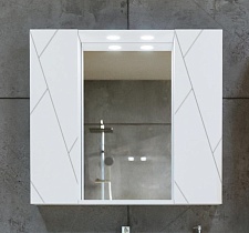 Мебель для ванной Бриклаер Кристалл 80 см белый