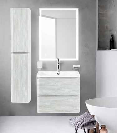 Мебель для ванной BelBagno Albano 70 см подвесная, Rovere Vintage Bianco