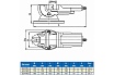 Станочные тиски Griff глобусные 160мм, Amax-125мм, вес-30.4кг, поворотные, серия QHK b241603