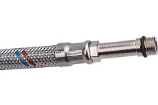 Подводка для смесителей СТМ сталь, 1/2xM10x60 см., длинный штуцер CWFLS060