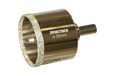 Коронка алмазная по керамограниту/керамике Профи (50х70 мм) Практика 917-675