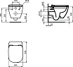 Подвесной унитаз Ideal Standard Connect V03551D комплект 4 в 1