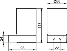 Держатель для стакана Keuco Plan 14950019000