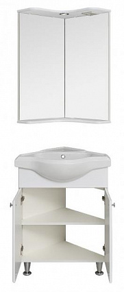 Мебель для ванной Руно Классик 65 см угловая, белый