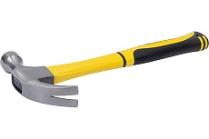 Молоток-гвоздодер, фиброглассовая усиленная ручка 28 мм, 450 г FIT Профи 44772