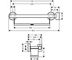 Поручень Hansgrohe Comfort 26328400 с полочкой