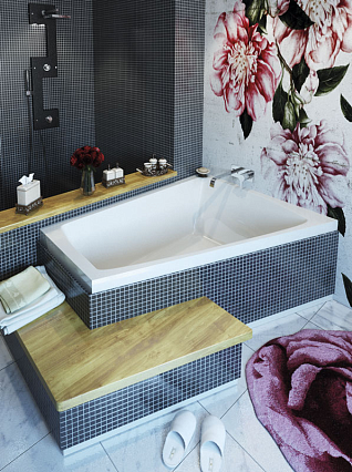 Акриловая ванна Vayer Trinity 170x130 L/R