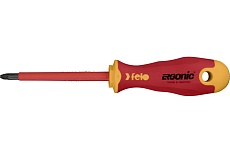 Диэлектрическая крестовая отвертка Felo Ergonic +/- Z 2X 100 41720390