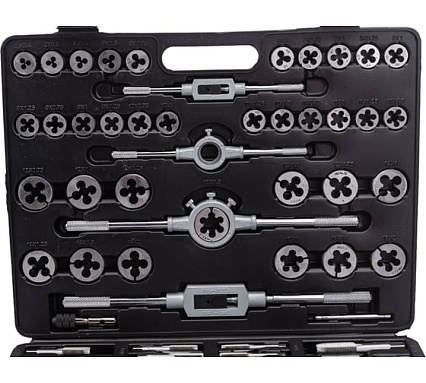 Набор метчиков и плашек Rockforce метрический, 110 предметов RF-B110-1(10453)