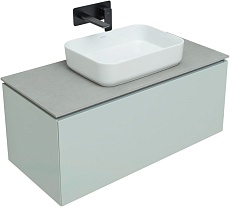 Мебель для ванной Allen Brau Infinity 100 см, 1 ящик, рapyrus white matt