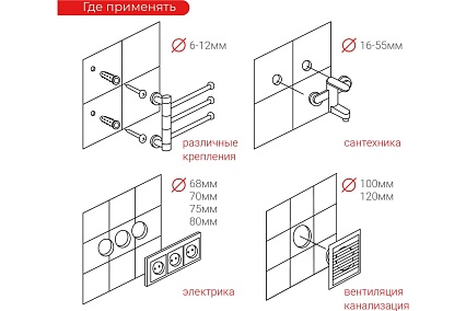 Коронка алмазная по керамике 30 мм VIRA 559503
