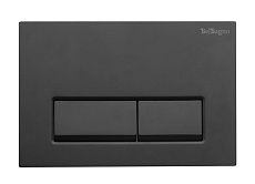 Кнопка смыва BelBagno BB-15R-NERO.M черный матовый