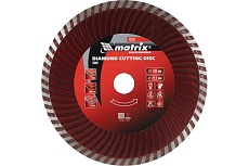 Диск алмазный отрезной Turbo (180х22.2 мм) для угловых шлифмашин Matrix 73181