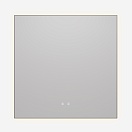 Зеркало Vincea VLM-4F800GM-2 80x80 см, сенсорный выключатель, антипар, диммер, вороненая сталь
