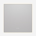 Зеркало Vincea VLM-4F800GM-2 80x80 см, сенсорный выключатель, антипар, диммер, вороненая сталь