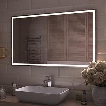 Зеркало Vigo Geometry Comfort 120 см с подсветкой, антипар