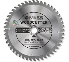 Диск пильный по дереву MKSS Toolbox Woodcutter WC2350 235x48Тх32/30 мм WC23504832